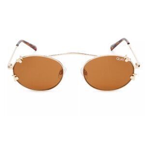 QUAY Limited Edition Cherries Detail Gold Wire Sunglasses